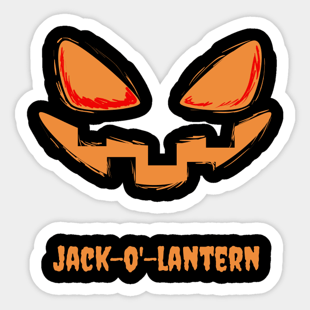 Jack-O'-Lantern Sticker by Bob_ashrul